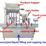 Mașină de umplere de miere de înaltă precizie pentru sticlă de 500 ml / 1000 ml sau sticlă de plastic