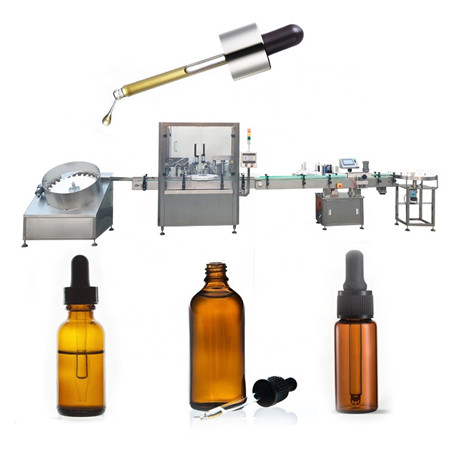 Linie de producție a mașinii de umplere automată a picăturilor de ochi, 30 ml, sticla de lichid, parfum, picături de ochi, fabrica de mașini de acoperire