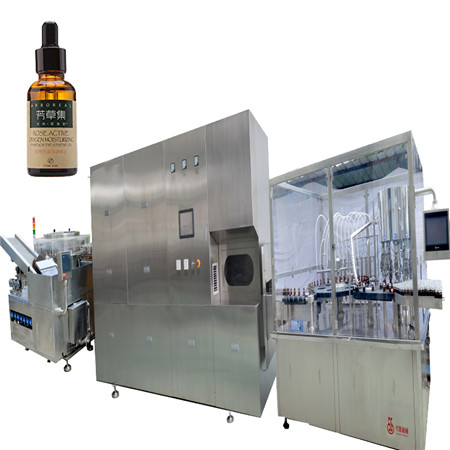 Mașină de acoperire și etichetare pentru umplere automată a sticlelor, mașină de îmbuteliere a flacoanelor de vaccin