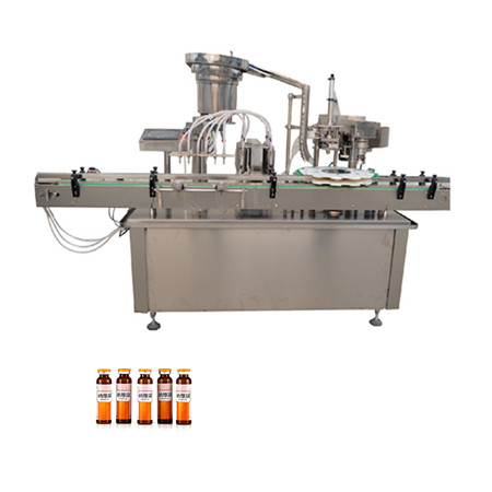 Apa lichidă rotativă automată 8 capete de gătit mașină de umplere cu flacon de ulei de măsline comestibil